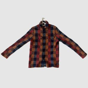 Scotch & Soda - Check Knit Wool Blend Shirt Jacket/Overshirt MENS MEDIUM